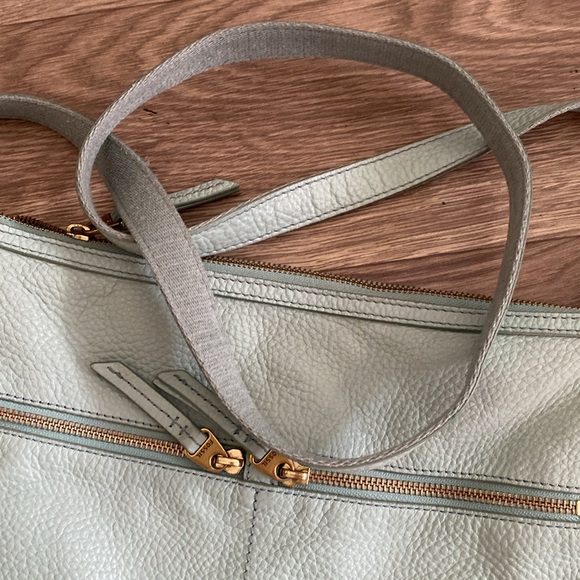 FOSSIL ERIN Leather Crossbody PURSE STYLE ZB5460 Eggshell BLUE - Picture 4 of 12